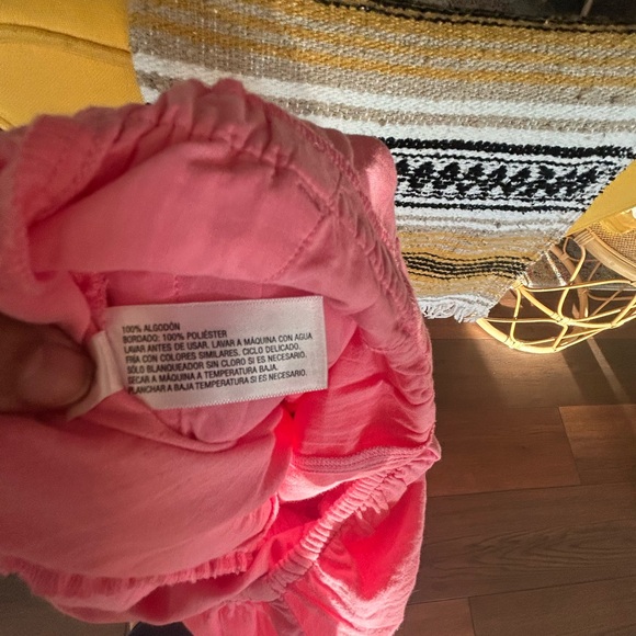 Girls Spring Ready Cat & Jack Pink Flutter-Sleeve Wide-Leg Jumpsuit - Picture 8 of 8